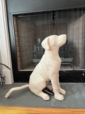 Martha Stewart, mummy dog Decorative Dog Sculpture -